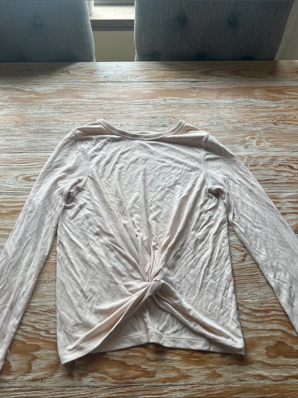 Discontinued lululemon athletica Long Sleeve Twist-Front Top in Light Blush